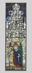 Diz çökmüş bir erkek donörü olan Aziz Catherine, 1400