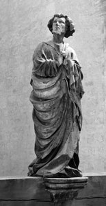 Calvary Aziz John Anonim heykel Dim. 150 cm Collegiale Saint Hippolyte, Poligny (Jura) by Unbekannt
