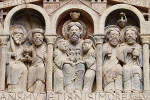 Sainte Foy manastır kilisesi kulak zarı: Abraham, Conques, Fransa by Unbekannt