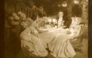 Salon 1910. Yemekten Sonra Ludovic Alleaume, 1910. by Unbekannt