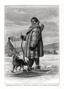 Samoyede Kar Ayakkabılarıyla Yolculuk, Rusya, 1877 by Unbekannt