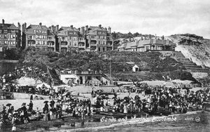 Kumlar ve marina, Boscombe, Bournemouth, Dorset, 20. yüzyılın başları by Unbekannt