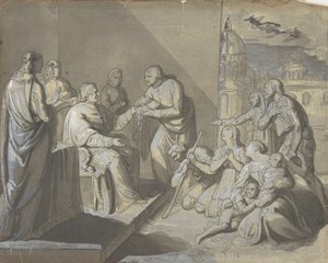 Bir Aziz Kalıntısı Rektosunun Sunulduğu Sahne, Bir Kadının Başı, 1800-1900. by Unbekannt