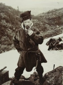 İsveç. Tipik başlık ile pipo tütsüleme tohumu. 1900 civarında by Unbekannt