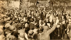 İskoç yürüyüşçüler, Means Test protestoları, Hyde Park, Londra, 1932, 1933. by Unbekannt