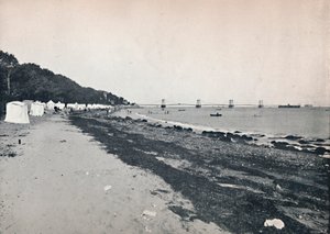 Deniz Manzaralı - The Bathing Beach ve Asma İskele, 1895 by Unbekannt