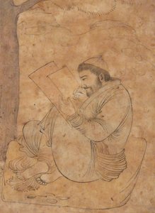 Oturan Adam Resim veya Yazı, 17. yüzyılın ilk yarısı. by Unbekannt
