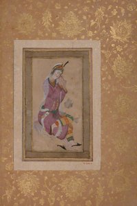 Oturan Kadın Saçını Kıvırıyor, 16. yüzyıl sonu-17. yüzyıl başı. by Unbekannt