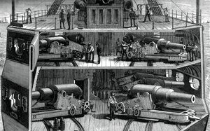 Zırhlı fırkateyn Alexandra, c1880