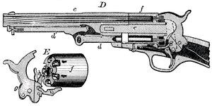 Colt tabancasının kesit görünümü, c1880 by Unbekannt