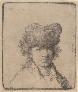 Kürk Şapkalı Otoportre, 1630. by Unbekannt