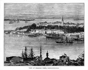 Sarayburnu Noktası, Konstantinopolis, Türkiye, 19. yüzyıl by Unbekannt