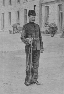 Çavuş, Kings Kraliyet Tüfek Kolordusu, c1880 by Unbekannt