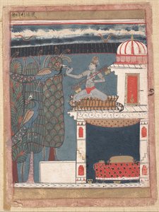 Setmalar Ragini: Bir ragamala serisinden Folio, Garland of Musical Modes, ca. 1630-40. by Unbekannt