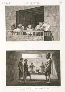 Dikiş Nakış ve keçe yapımı, Mısır, c 1798 by Unbekannt