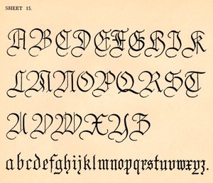 Sayfa 15, bir alfabe portföyünden, 1929 by Unbekannt