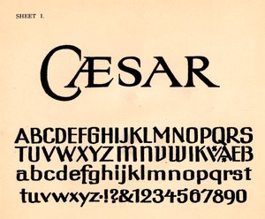 Sayfa 1, bir alfabe portföyünden, 1929 by Unbekannt