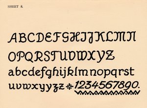 Sayfa 8, bir alfabe portföyünden, 1929 by Unbekannt