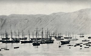 Iquique'de Nitrat Yüklerini Bekleyen Gemi, 1911 by Unbekannt