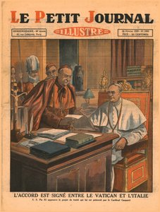 Vatikan ve İtalya arasındaki anlaşmanın imzalanması, 1929. by Unbekannt