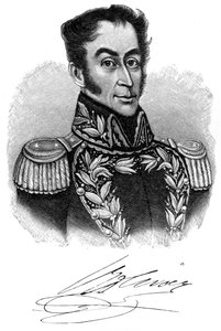 Simon Bolivar, 19. yüzyıl Güney Amerika devrimci lideri, 1901 by Unbekannt