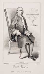 Sir Isaac Newton, İngiliz matematikçi ve fizikçi, c 1725 by Unbekannt