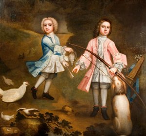 Sir Lister ve Sir Charles Holte As Boys, 1750. by Unbekannt