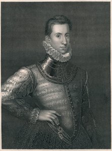 Sir Philip Sidney, c1576, 19. yüzyılın başları. by Unbekannt