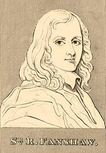 Sir R. Fanshaw, 1608-1666, 1830. by Unbekannt