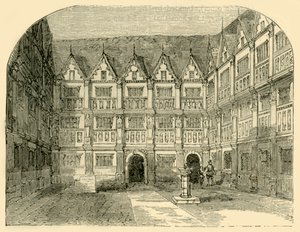 Bishopsgate Caddesi'ndeki Sir Thomas Greshams Evi, c1872. by Unbekannt