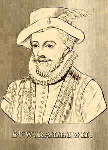 Sir W. Raleigh, c1552-1618, 1830. by Unbekannt