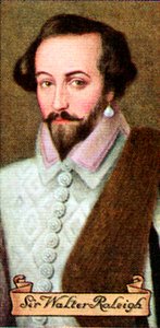 Sir Walter Raleigh, bir dizi sigara kartından alındı, 1935 by Unbekannt