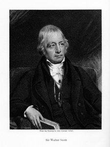 Sir Walter Scott, 1 Baronet, üretken İskoç tarihi romancı ve şair, 19. yüzyıl by Unbekannt