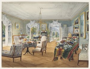 Bir Kır Malikanesinde Oturma Odası, 1830-1840