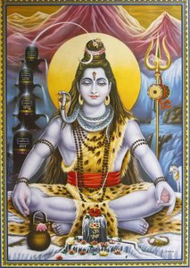 Oturan Shiva resmi, Rishikesh, Hindistan by Unbekannt