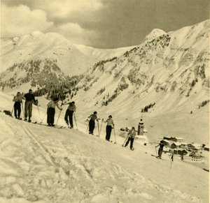 Kayak dersi, Arlberg, Avusturya, c1935. by Unbekannt