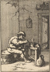 Sigara içen kopyası, 1610-85. by Unbekannt