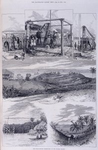 Güneş Tutulması Gözlemevi, Nikobar Adaları, c1875 by Unbekannt