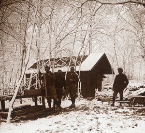 Karda askerler, Foret de la Reine, Fransa, c1914-c1918 by Unbekannt