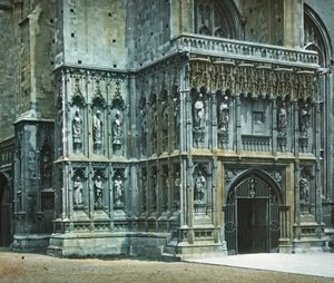 Güney Batı Sundurması, Canterbury Katedrali, c1890. by Unbekannt