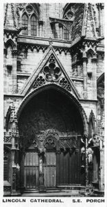 Güney doğu sundurma, Lincoln Katedrali, c1920