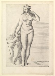 Muhteşem Roma Aynası: Venüs ve Eros, 1561 by Unbekannt