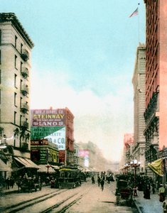 Spring Street, Los Angeles, Kaliforniya, ABD, c1900s by Unbekannt