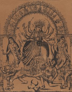 Sri Sri Durga, yaklaşık 1875-80. by Unbekannt