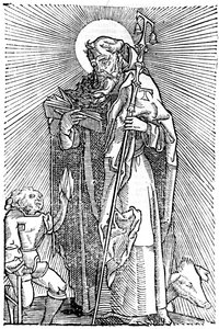St Anthony the Great, Mısır estetiği by Unbekannt