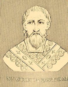 Aziz Chrysostom, c349-407, 1830. by Unbekannt