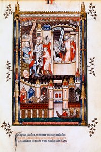 St Denis, St Rusticus ve St Eleutherius hapiste, 1317 by Unbekannt