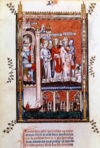 Aziz Denis şehitler gösterilir, 1317 by Unbekannt