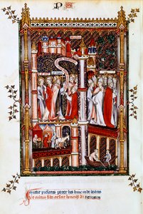 St Denis misyonerler gönderir, 1317 by Unbekannt