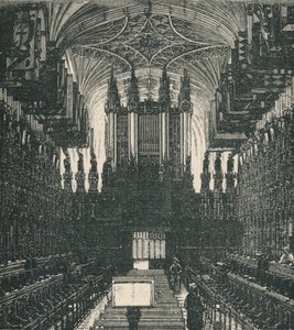 St. Georges Şapeli: The Choir, Looking West, 1895 by Unbekannt